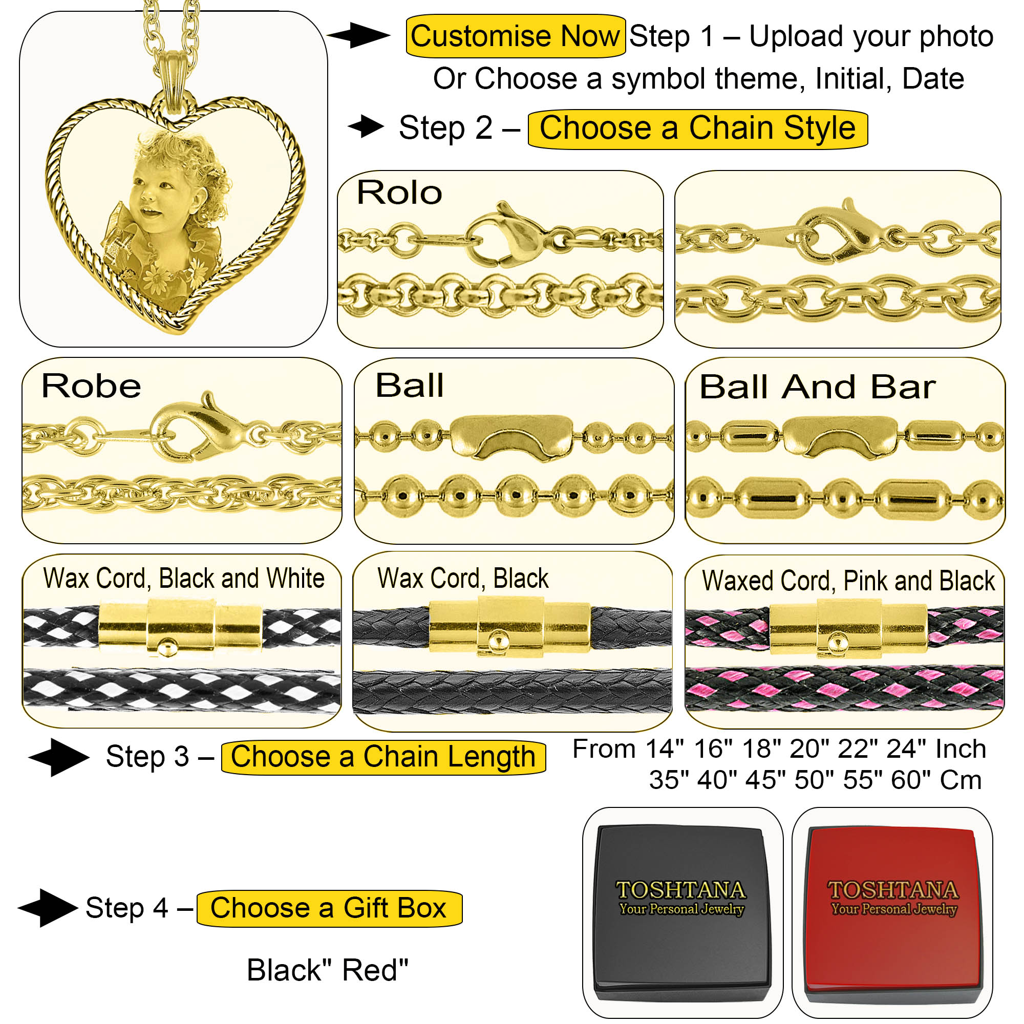 Engraved Rope Edged Curved Gold Heart Photo Keepsake - Image 3