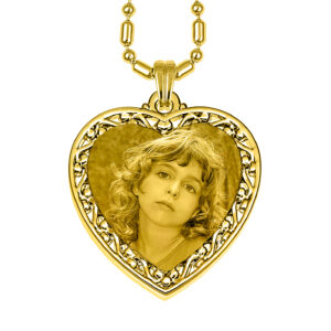 Timeless Gold Keepsake Openwork Heart Pendant