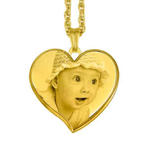 Gold 3D Curved Heart of Memories