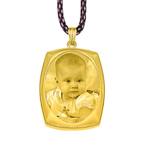 Always With You Gold Oval Frame Photo Pendant
