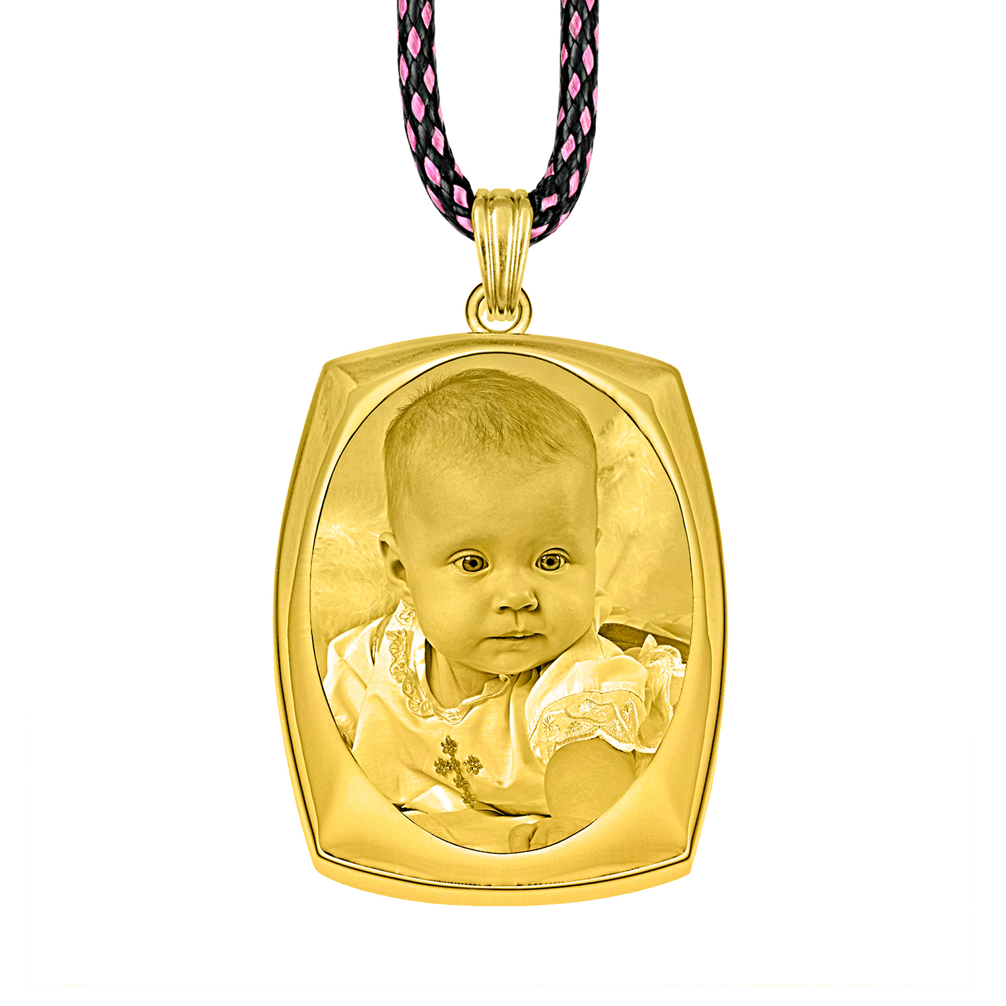 Always With You Gold Oval Frame Photo Pendant