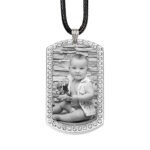 Timeless Memory Dog Tag With White Zircon