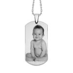 Timeless Steel Photo Keepsake Dog Tag