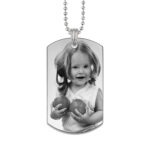 Always By My Side Photo Steel Dog Tag Pendant