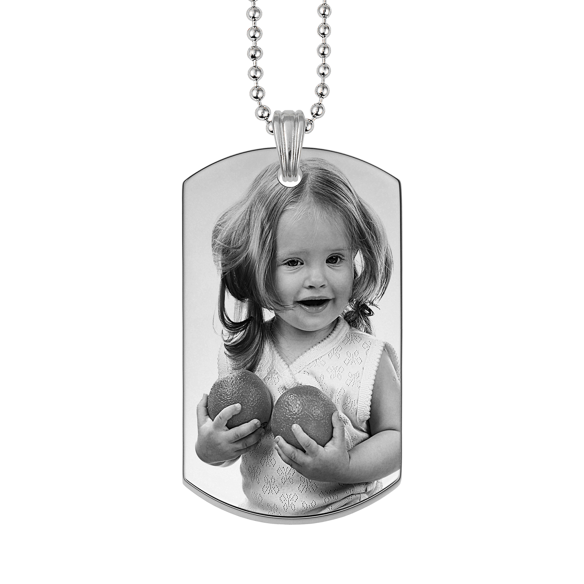 Always By My Side Photo Steel Dog Tag Pendant