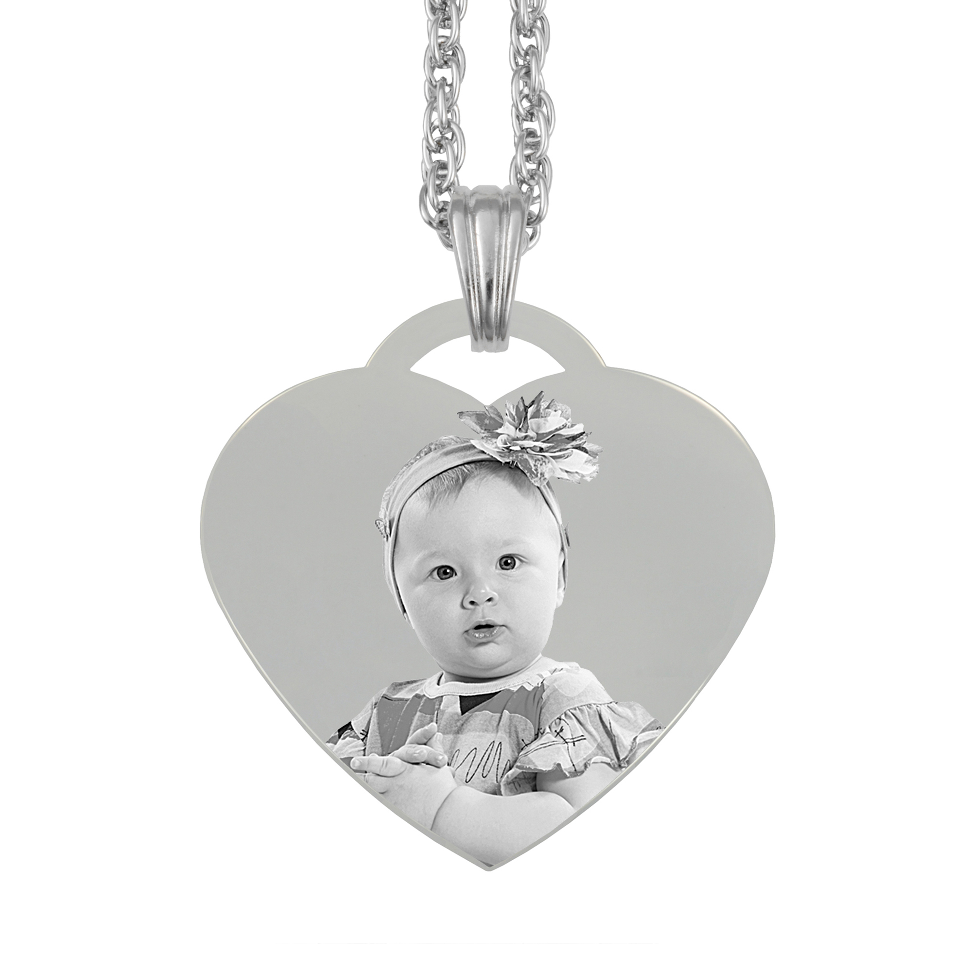 Captured Love Silver Heart Pendant