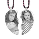 Forever In My Heart Silver Slim Friendship Photo Pendant