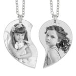 Silver Friendship Heart Of Memories Engraved Pendant