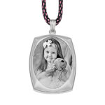 Always With You Silver Oval Frame Photo Pendant
