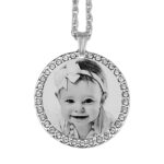 Forever Silver Round Pendant With White Zircon