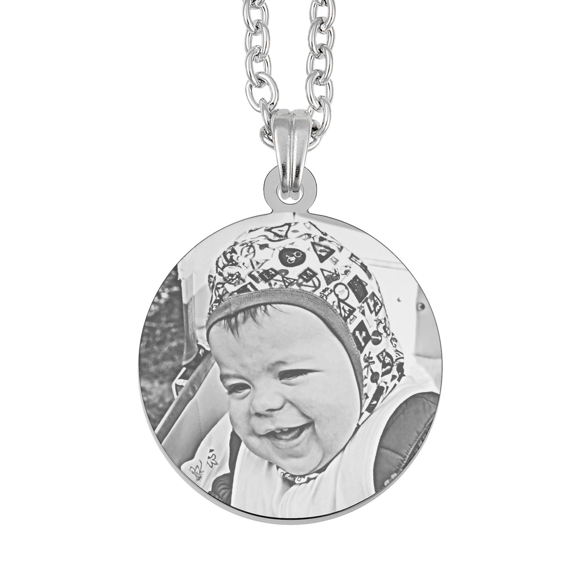 Always With You Silver Round Pendant
