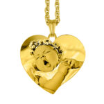Cherished Gold Heart Memory Pendant