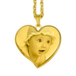 Gold 3D Curved Heart of Memories