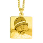 Gold Square Memories Pendant