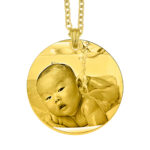 Forever With Me Gold Round Pendant