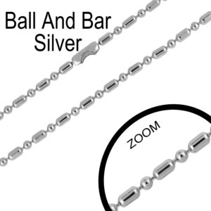 Ball And Bar Silver