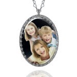 Custom Oval Photo Pendant