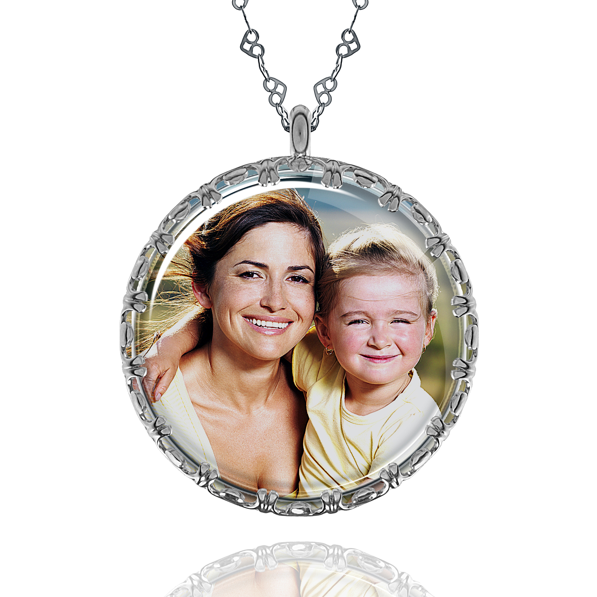 Hold Me Close Round Pendant