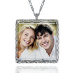 Hold Me Close Square Pendant