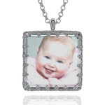 Custom Square Photo Pendant